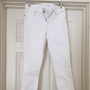 LOFT Modern Skinny Ankle Jean (White)